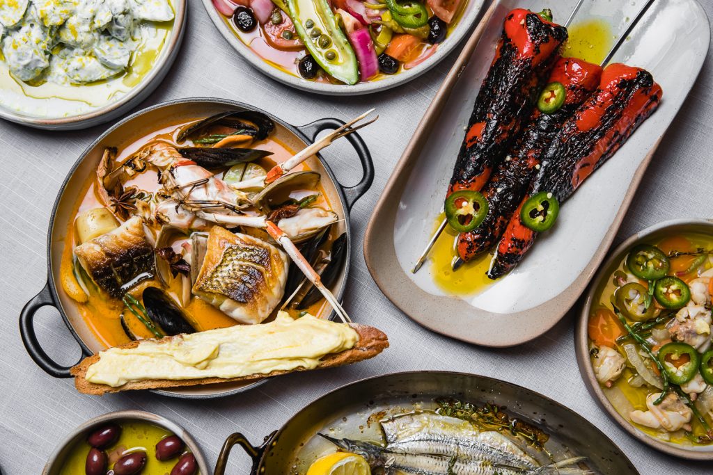 Esther brings the authentic tastes of the Mediterranean's sun-soaked shores to QT Auckland; perched by the marina at the Viaduct Harbour.