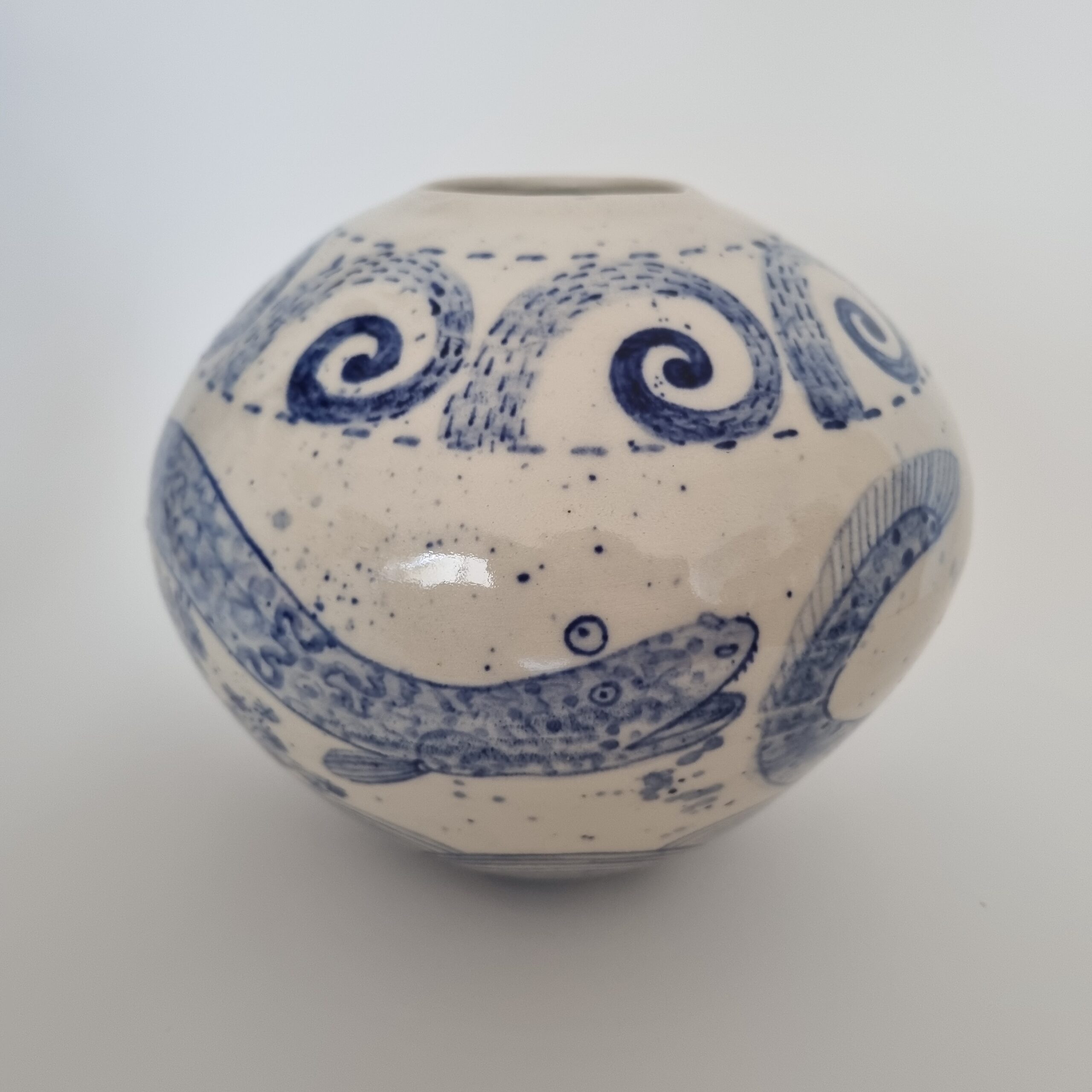 Gabby Malpas with ceramic vessel for totem I will not love you long time,2026, Brenda Colahan Fine Arts, Galleries copy