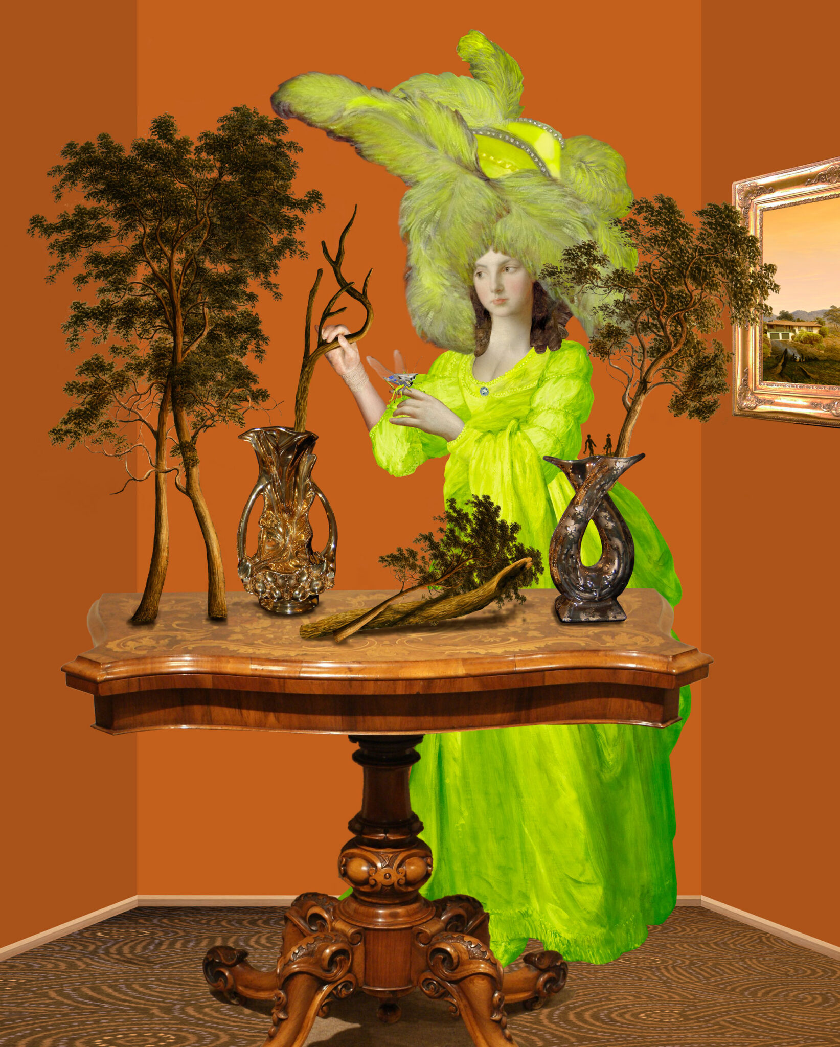 Joan Ross, M'lady Ikebana, 2015, N.Smith Gallery, Galleries