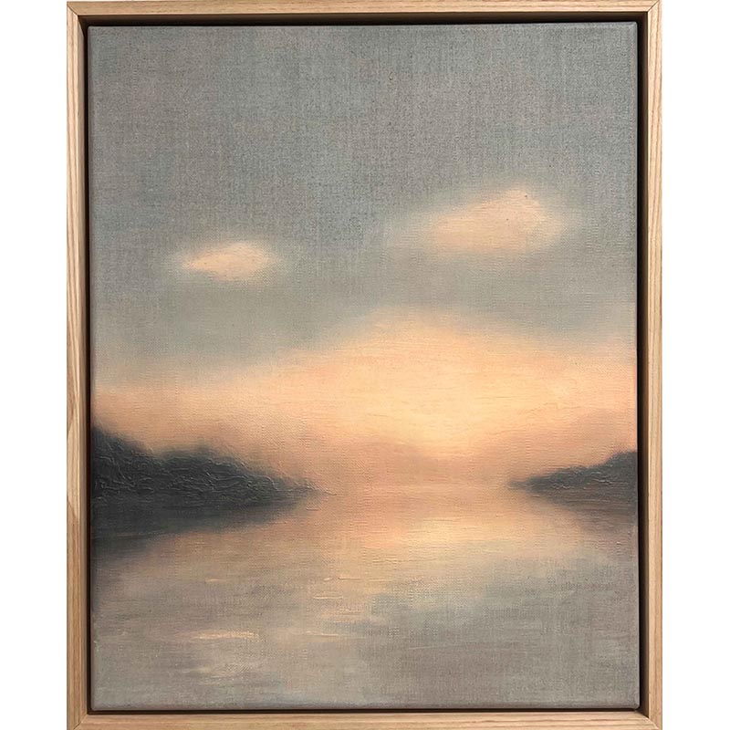 Kyla Covic ‘Evening Glow on Linen’ 2024, Railway Street Gallery:Studios, Futures
