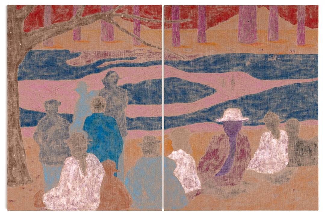 Mark Maurangi Carrol, Become the warm flowers (kapa rima), 2025, Nasha Gallery, Futures